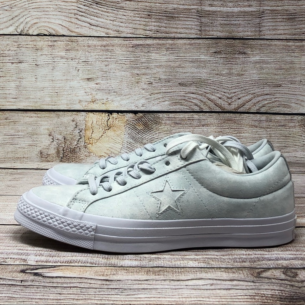 NEW Converse One Star Sneakers Shoes Women 9.5 / Men 7.5 RainCloud Platinum